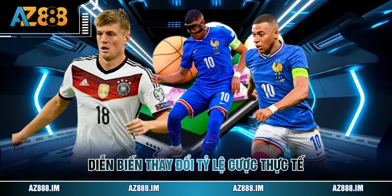 Diễn biến thay đổi tỷ lệ cược thực tế