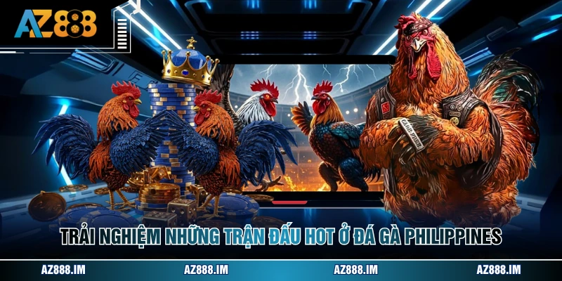 Trải nghiệm những trận đấu hot ở đá gà philippines