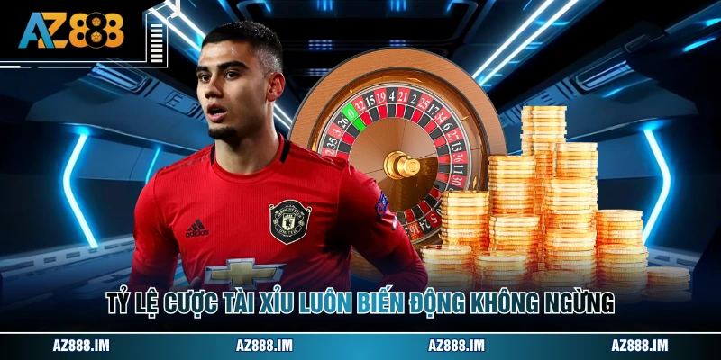 Tỷ lệ cược tài xỉu luôn biến động không ngừng